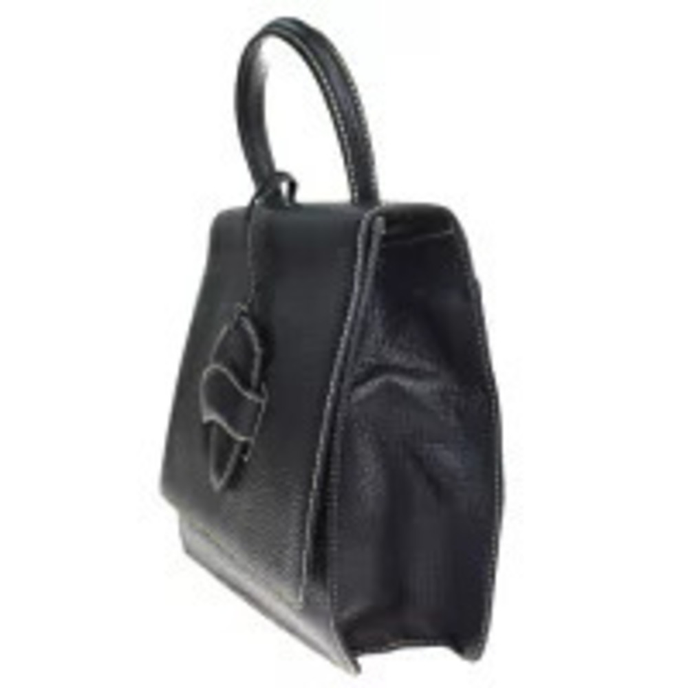 Loewe Black Leather Barcelona Handbag Black